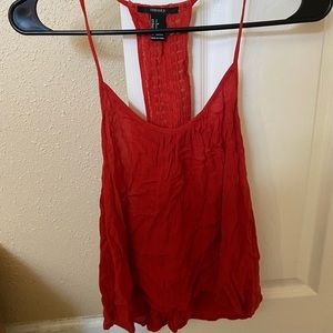 Dark Red Tank Top, perfect for summer